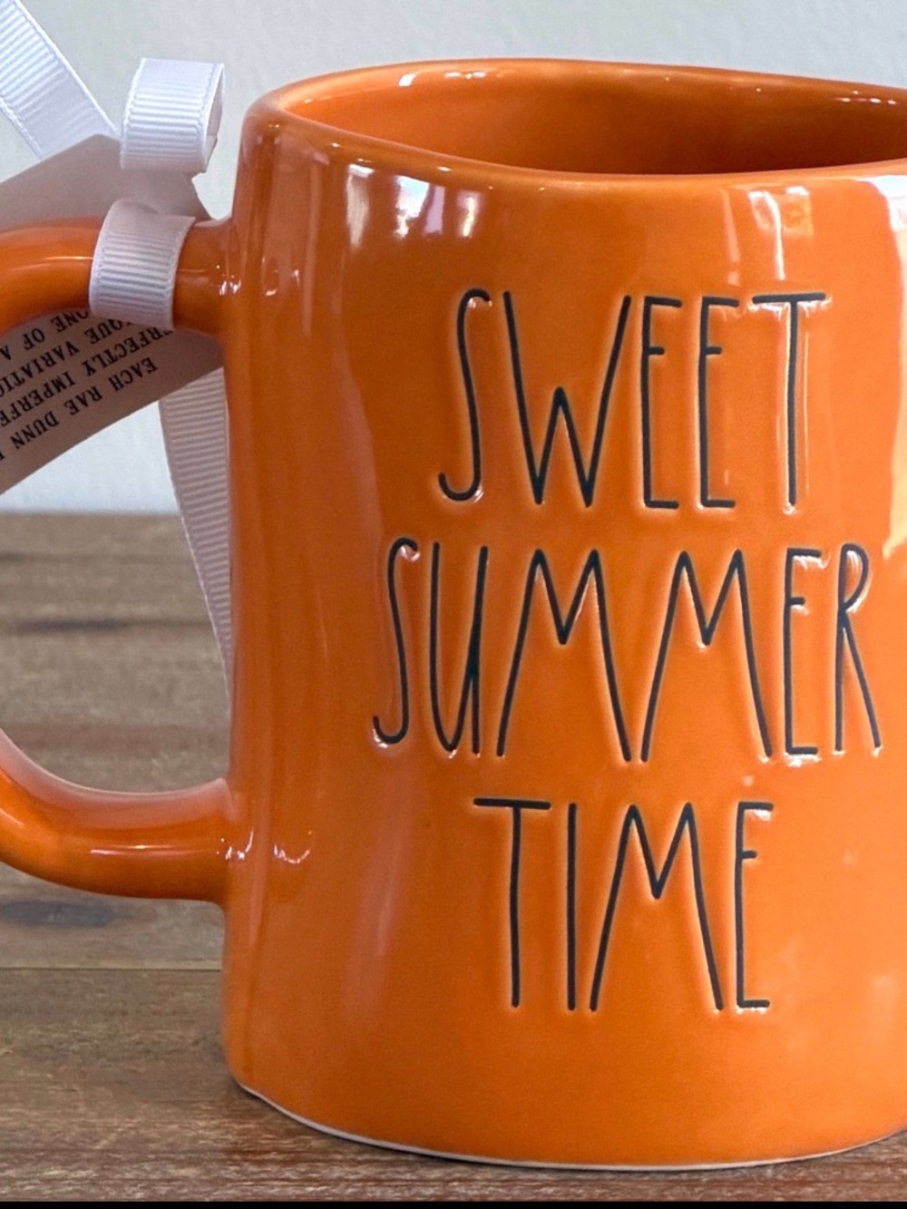 Orange 'Sweet Summer Time' Ceramic Mug